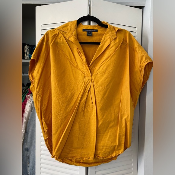 French Connection Cele Rhodes Poplin Short Sleeve Shirt - Picture 2 of 4